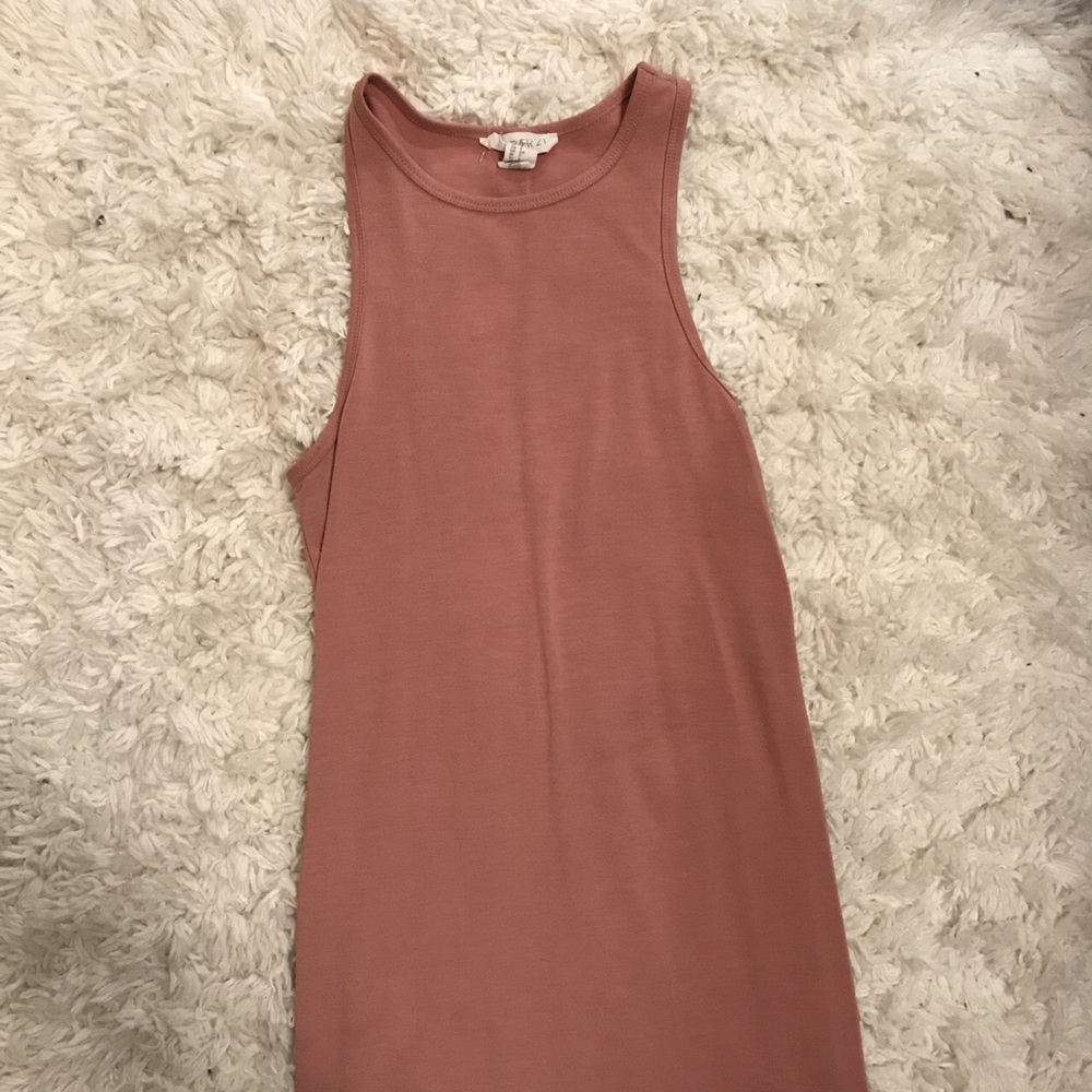 Mauve Sleeveless Bodycon Dress